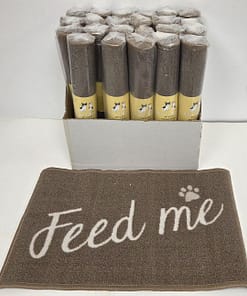 Pet Mat 16"x24" - Feed Me (with rubber back)